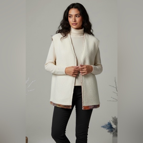 Free People Layer Up Oversized Wool Vest, Size S - Picture 2 of 11